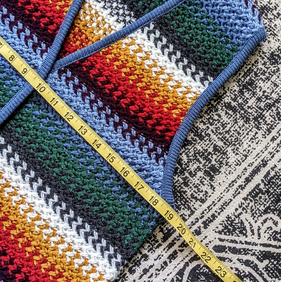 SOLD Crochet Knit Sweater Vest Earthy - Picture 14 of 16